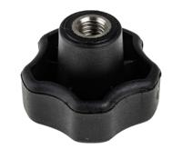 702-7655 RS PRO Black Multiple Lobes Clamping Knob, M8, Threaded Hole