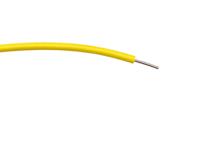 196-4308 RS PRO Yellow 0.26mm² Hook Up Wire, 23 AWG, 1/0.6 mm, 100m, PVC Insulation