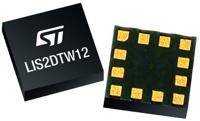 lis2du12tr STMicroelectronics 3-Axis Surface Accelerometer 1.62 V 3.6 V, I2C/SPI, LGA, 12-Pin