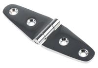293-7695 Pinet Brass Strap Hinge, Screw Fixing, 30mm x 98.5mm x 3mm