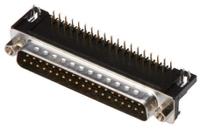 a-ds-25-akg-t2 ASSMANN WSW A-DS 25 Way Right Angle Through Hole D-sub Connector Plug, 2.77mm Pitch, with 4-40 UNC Screwlocks