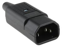 47350000 Schurter E Cable Mount IEC Connector Male, 10A, 250 V