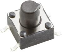 430182070816 Wurth Elektronik Black Tactile Switch, SPST 50 mA @ 12 V dc 3.6mm Surface Mount