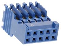 281792-5 TE Connectivity, AMPMODU HE14 Female Connector Housing, 2.54mm Pitch, 10 Way, 2 Row
