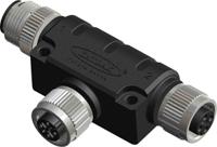 201-7227 RS PRO Right Angle 1 Pole M12 Socket to 2 Pole M12 Connector