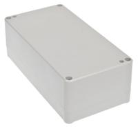 186-2257 RS PRO Grey ABS Enclosure, IP65, IK09, Grey Lid, 158.15 x 82.2 x 54.9mm