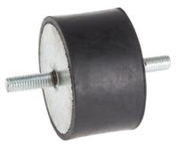 171-2585 RS PRO M8 Anti Vibration Mount, Male to Male Bobbin with 197.92kg Compression Load