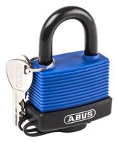 70ib50 ABUS Key Weatherproof Brass, Stainless Steel Weatherproof Padlock, 9mm Shackle, 59mm Body