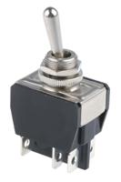 y22cp APEM Toggle Switch, Panel Mount, On-On, DPDT, Tab Terminal