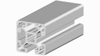 264-7840 RS PRO Silver Aluminium, Anodized Profile Strut, 40 x 40 mm, 10mm Groove, 3m Length
