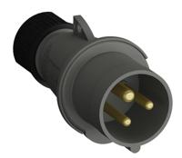 2cma101943r1000 Amphenol Industrial, 2CMA1 IP44 Grey 2P+E Industrial Power Plug, Rated At 16A