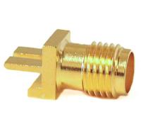 bu-1420761851 Mueller Electric, Jack Edge Mount SMA Connector, 50Ω, Solder Termination, Straight Body