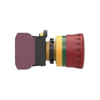 pbes22n02r TE Connectivity PBES22 Series Emergency Stop Push Button, Panel Mount, 22.3mm Cutout, 2NC, IP20, IP65