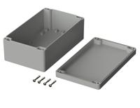 02221094 Bopla Euromas Series Light Grey Polycarbonate V0 Enclosure, IP66, IK07, Light Grey Lid, 200 x 120 x 75mm