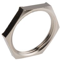 52103340 Lapp Silver Flame Retardant Nickel Plated Brass Cable Gland Locknut, M32 Thread