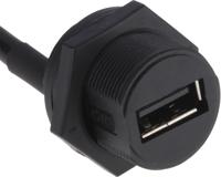 111-6761 RS PRO Straight, Panel Mount, Socket Type Mini IP67 USB Connector