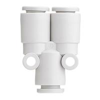 kq2u23-00a SMC KQ2 Series Union Y, Push In 3.2 mm to Push In 3.2 mm, Tube-to-Tube Connection Style