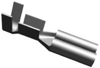 160780-4 TE Connectivity FASTON .110 Uninsulated Female Spade Connector, Receptacle, 2.79 x 0.79mm Tab Size, 0.5mm² to 1.5mm²