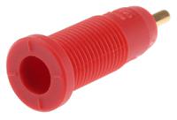 975459701 Hirschmann Test & Measurement Red Female Banana Socket, 2mm Connector, Solder Termination, 10A, 1000V ac/dc, Gold