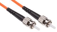 738-8489 RS PRO ST to ST Simplex Multi Mode OM1 Fibre Optic Cable, 62.5/125μm, Orange, 30m