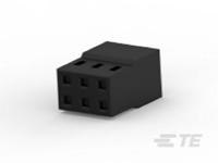 2316108-6 TE Connectivity, AMPMODU Female PCB Connector Housing, 2mm Pitch, 6 Way, 2 Row