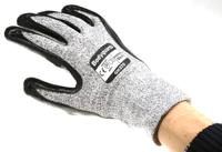 gh37009 Polyco Healthline GH370 Black String Knit Work Gloves, Size 9, Nitrile Coating