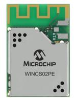 wincs02pe-i100 Microchip WINCS02PE-I/100 3 → 3.6V WiFi Module, 802.11b/g/n