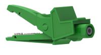 5004lm-iec-v Electro PJP Alligator Clip, Nickel-Plated Steel Contact, 20A, Green
