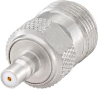 28k153-k00n5 Rosenberger Straight 50Ω Adapter QMA Jack to Type N Jack 11GHz