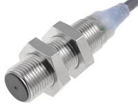 e2a-m12ks04-wp-b2-5m Omron Inductive Threaded Barrel Proximity Sensor, M12, 4 mm Detection, PNP NC, 12 → 24 V dc