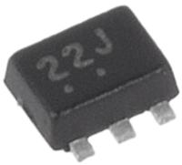 nuf2042xv6t1g onsemi NUF2042XV6T1G, Quint-Element Bi-Directional ESD Protection Diode, 0.22W, 6-Pin SOT-563