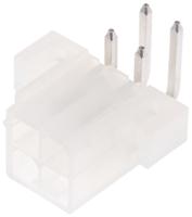 39-29-1048 Molex Mini-Fit Jr Series Right Angle Through Hole PCB Header, 4 Contact(s), 4.2 mm Pitch, 2 Row, Shrouded