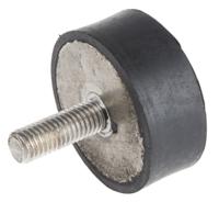171-2608 RS PRO M10 Anti Vibration Mount, Male to Female Bobbin with 274.56kg Compression Load