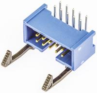 2-1761607-3 TE Connectivity AMP-LATCH Series Right Angle Through Hole PCB Header, 10 Contact(s), 2.54 mm Pitch, 2 Row, Shrouded
