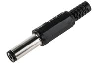 xnesj-250 Lumberg, XNES/J DC Plug Rated At 1.0A, 12.0 V, Cable Mount, length 43.0mm, Nickel
