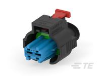 2345388-1 TE Connectivity, AMP MPC 2.8 Automotive Connector Socket Black Cable Mount 2 Way, Cable Termination