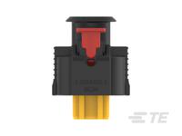 2345388-2 TE Connectivity, AMP MPC 2.8 Automotive Connector Socket Black Cable Mount 2 Way, Cable Termination