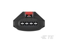2345394-1 TE Connectivity, AMP MPC 2.8 Automotive Connector Socket Black Cable Mount 4 Way, Cable Termination