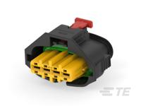 2345394-2 TE Connectivity, AMP MPC 2.8 Automotive Connector Socket Black Cable Mount 4 Way, Cable Termination