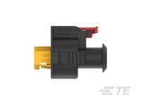 2345394-2 TE Connectivity, AMP MPC 2.8 Automotive Connector Socket Black Cable Mount 4 Way, Cable Termination
