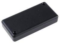 1551lbk Hammond 1551 Series Black ABS Enclosure, IP54, Flanged, Black Lid, 80 x 40 x 15mm