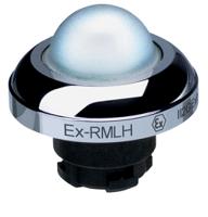 ex-rmlhws Schmersal EX-RMLH Series White Illuminated Momentary Push Button Head, 22.3mm Cutout, IECEx
