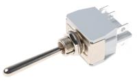 649h2-5 APEM Toggle Switch, Panel Mount, On-Off-On, DPDT, Solder Terminal
