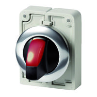 187122-m30c-fwlk-r Eaton Toggle Selector Switch - 30mm Cutout Diameter, Illuminated 2 Positions