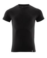 20382-796-90xl-one Mascot Workwear Deep Black Organic Cotton Short Sleeve T-Shirt, UK- XL, EUR- XL