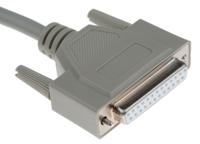 1656291 Phoenix Contact Male 25 Pin D-sub to Female 25 Pin D-sub Serial Cable, 1m PVC