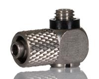 m-5hl-6 SMC M Series Elbow Threaded Adaptor, M5 Male to Barbed 6 mm, Threaded-to-Tube Connection Style