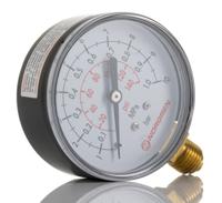18-015-854 Norgren G 1/4 Analogue Pressure Gauge 10bar Bottom Entry 63mm Outside Diameter