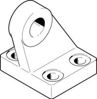 lbzs-40 Festo Clevis LBZS-40, To Fit 40mm Bore Size
