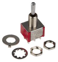 394-421 RS PRO Toggle Switch, Panel Mount, On-Off-On, DPDT, Solder Terminal